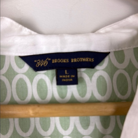 Brooks Brothers Green and White Tunic Top - Picture 2 of 7